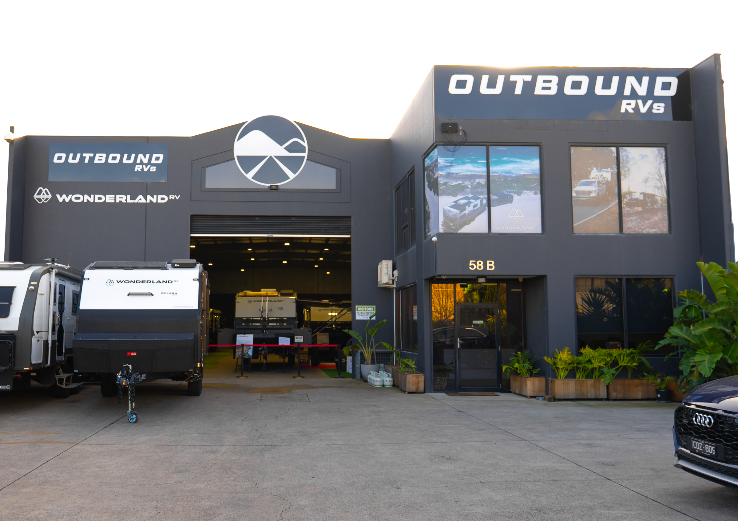 Outbound RVs dealership at 58B Lara Way, Campbellfield