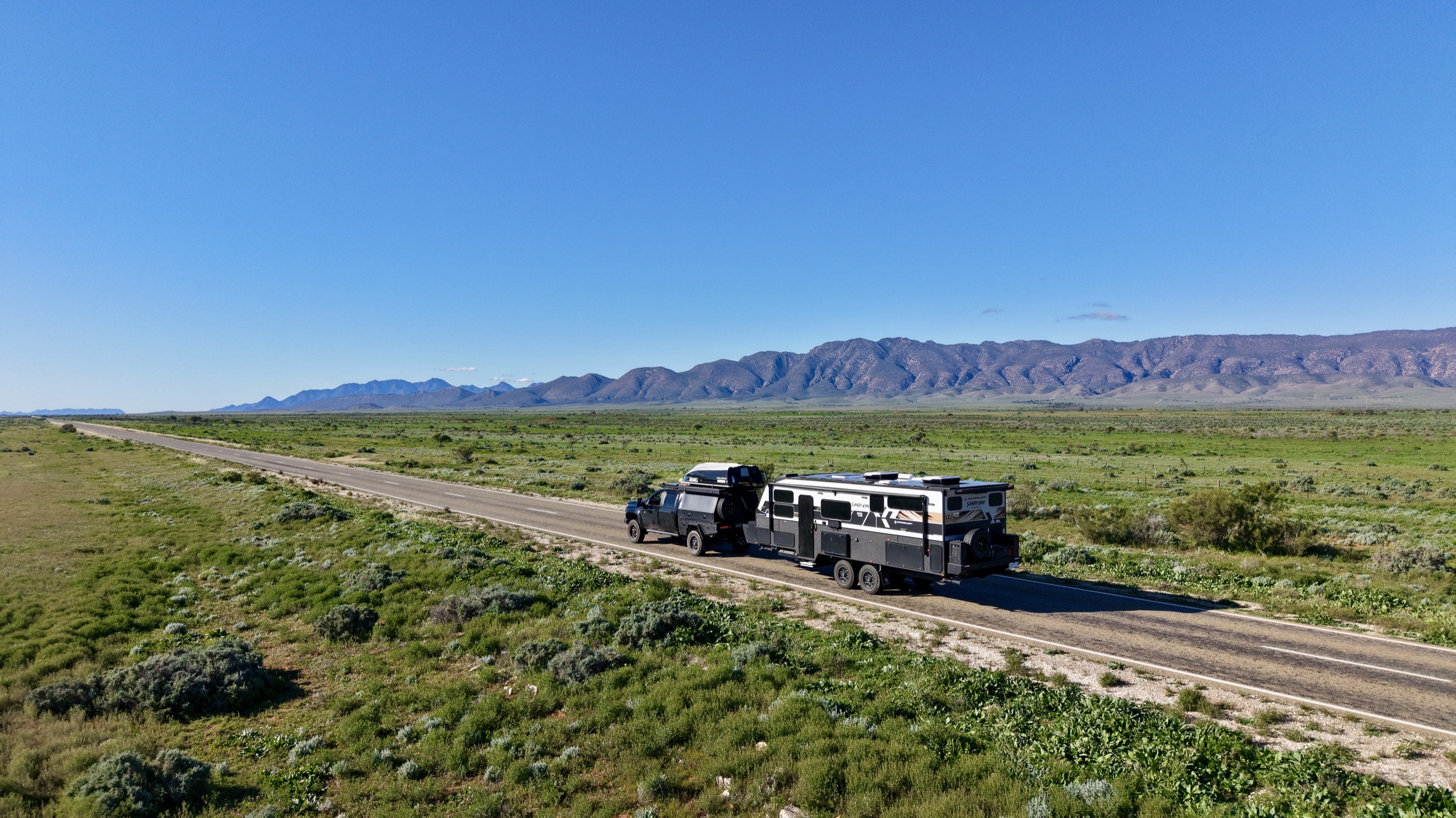 Wonderland RV caravan on an outback road